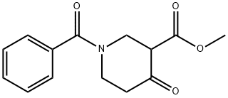 methyl 1-benzoyl-4-oxopiperidine-3-carboxylate 结构式