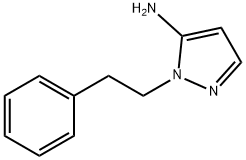 1-(2-phenylethyl)-1H-pyrazol-5-amine 结构式