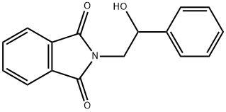 2-(2-羟基-2-苯基乙基)异二氢吲哚-1,3-二酮 结构式