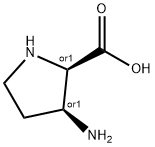 D-Proline, 3-amino-, (3S)-rel- (9CI) 结构式