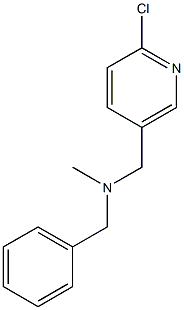 benzyl[(6-chloropyridin-3-yl)methyl]methylamine 结构式