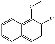 6-溴-5-甲氧基喹啉 结构式