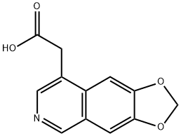 2-([1,3]二氧杂环戊烯并[4,5-G]异喹啉-8-基)乙酸 结构式