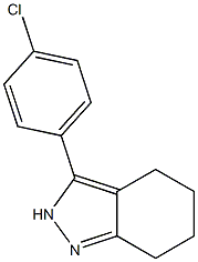 3-(4-chlorophenyl)-4,5,6,7-tetrahydro-2H-indazole 结构式