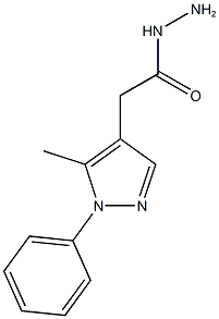 2-(5-methyl-1-phenyl-1H-pyrazol-4-yl)acetohydrazide 结构式