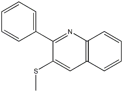 3-(methylsulfanyl)-2-phenylquinoline 结构式