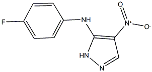 N-(4-fluorophenyl)-4-nitro-1H-pyrazol-5-amine 结构式