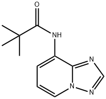 2,2-dimethyl-N-[1,2,4]triazolo[1,5-a]pyridin-8-ylpropanamide 结构式