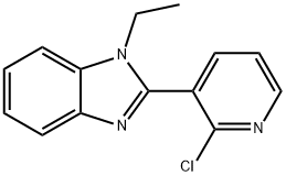 2-(2-氯吡啶-3-基)-1-乙基-1H-苯并[D]咪唑 结构式