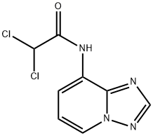2,2-dichloro-N-[1,2,4]triazolo[1,5-a]pyridin-8-ylacetamide 结构式