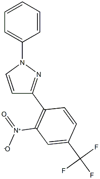 3-[2-nitro-4-(trifluoromethyl)phenyl]-1-phenyl-1H-pyrazole 结构式