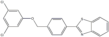 2-{4-[(3,5-dichlorophenoxy)methyl]phenyl}-1,3-benzothiazole 结构式