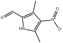 3,5-二甲基-4-硝基吡咯-2-甲醛 结构式