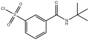 3-(叔丁基氨基甲酰基)苯磺酰氯 结构式
