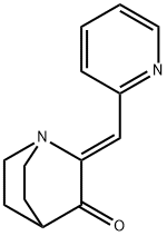 (2Z)-2-[(pyridin-2-yl)methylidene]-1-azabicyclo[2.2.2]octan-3-one 结构式