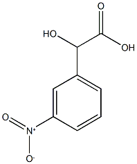 2-羟基-2-(3-硝基苯基)乙酸 结构式