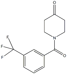 1-[3-(trifluoromethyl)benzoyl]piperidin-4-one 结构式