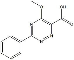 5-methoxy-3-phenyl-1,2,4-triazine-6-carboxylic acid 结构式