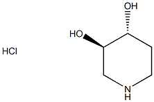 顺式-哌啶-3,4-二醇盐酸盐 结构式
