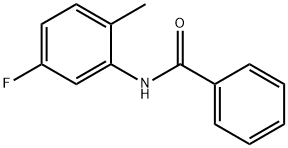N-(5-氟-2-甲基苯基)苯甲酰胺 结构式