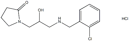 1-(3-{[(2-chlorophenyl)methyl]amino}-2-hydroxypropyl)pyrrolidin-2-one hydrochloride 结构式