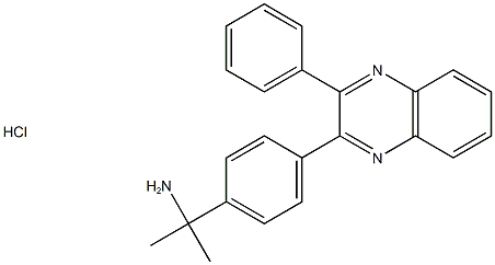 BenzeneMethanaMine, α,α-diMethyl-4-(3-phenyl-2-quinoxalinyl)-, Monohydrochloride (9CI) 结构式