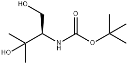 叔丁基[(1R)-2-羟基-1-(羟甲基)-2-甲基异丙基]氨基甲酸酯 结构式
