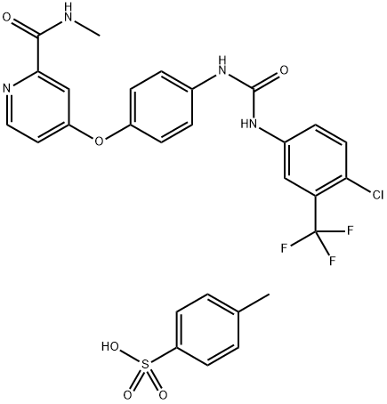 甲苯磺酸索拉菲尼 结构式