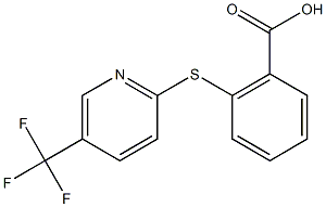 2-{[5-(trifluoromethyl)pyridin-2-yl]sulfanyl}benzoic acid 结构式