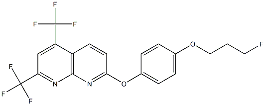 1,8-Naphthyridine,7-[4-(3-fluoropropoxy)phenoxy]-2,4-bis(trifluoromethyl)-(9CI) 结构式