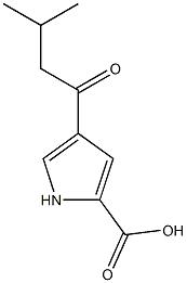 1H-Pyrrole-2-carboxylicacid,4-(3-methyl-1-oxobutyl)-(9CI) 结构式