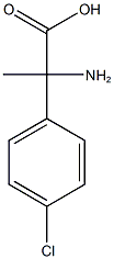 2-AMINO-2-(4-CHLOROPHENYL)PROPANOIC ACID 结构式