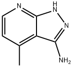 4-METHYL-1H-PYRAZOLO[3,4-B]PYRIDIN-3-YLAMINE 结构式