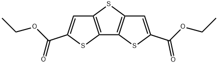二噻吩[3,2-B:2',3'-D]噻吩-2,5-二羧酸乙酯 结构式