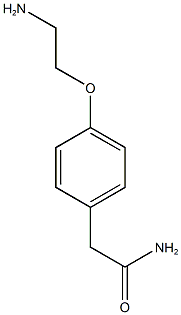 2-[4-(2-aminoethoxy)phenyl]acetamide 结构式