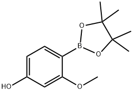 3-甲氧基-4-硼酸频那醇酯苯酚 结构式