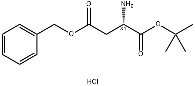 1-(叔丁基)L-天冬氨酸4-苄酯盐酸盐 结构式