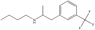 N-丁基-3-(三氟甲基)-Α-甲基苯乙胺 结构式