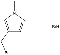 4-(溴甲基)-1-甲基-1H-吡唑氢溴酸盐 结构式