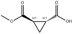 (1R,2R) - 烯丙基-2-(甲氧基羰基)环丙烷羧酸 结构式