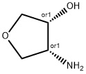 3-Furanol,4-aminotetrahydro-,(3R,4R)-rel-(9CI) 结构式