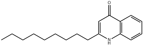 2-壬基喹啉-4(1H)-酮 结构式