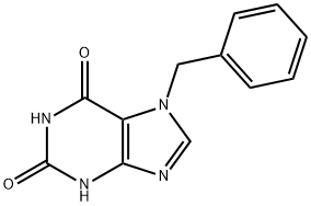 7-苄基-3,7-二氢-1H-嘌呤-2,6-二酮 结构式