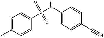 N-(4-氰基苯基)-4-甲基-苯磺酰胺 结构式