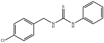 1-(4-氯苄基)-3-苯基硫脲 结构式