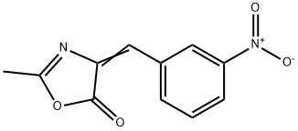 5(4H)-Oxazolone, 2-Methyl-4-[(3-nitrophenyl)Methylene]- 结构式