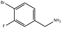 4-溴-3-氟苄胺 结构式