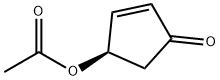 (1R)-4-氧代环戊-2-烯-1-基乙酸酯 结构式