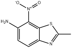2-甲基-7-硝基苯并[D]噻唑-6-胺 结构式