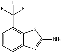 2-氨基-7-三氟甲基苯并噻唑 结构式